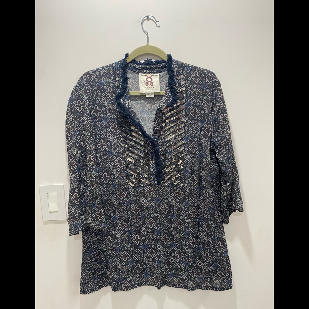 Figue embellished tunic top